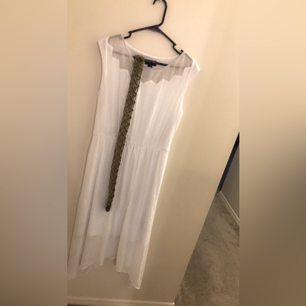 An studio white dress size L